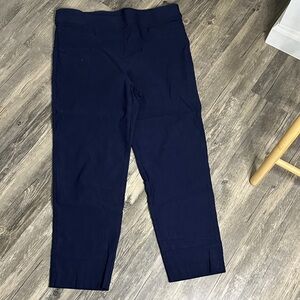 Alfred Dunner Navy Stretch Dress Pants size 12